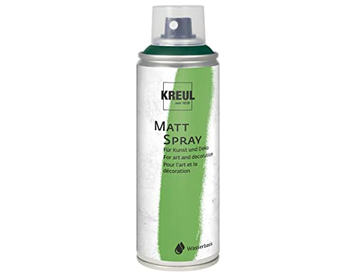 KREUL 76324 - Spray hautement pigmenté et imperméable pour l'intérieur et l'extérieur Vert 200 ml - Version Allemande