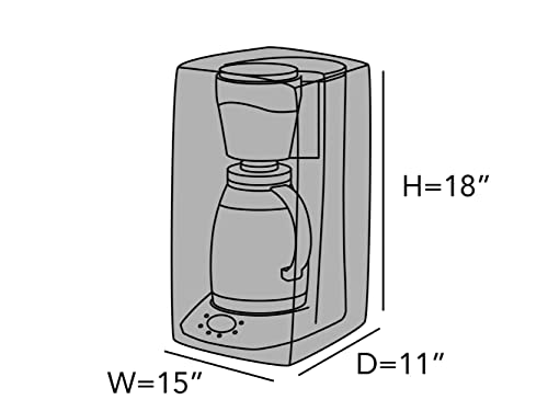 Image of Covermates Coffee Maker Cover, 15 inchW x 11 inchD x 18 inchH, Slate