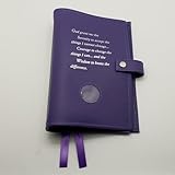 Deluxe Double Alcoholics Anonymous AA Big Book & 12 Steps & 12 Traditions Book Cover Purple