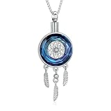 DOTUIARG Cremation Jewelry Urn Ashes Necklace for Women Memorial Ashes Keepsake Pendant Necklace Urn