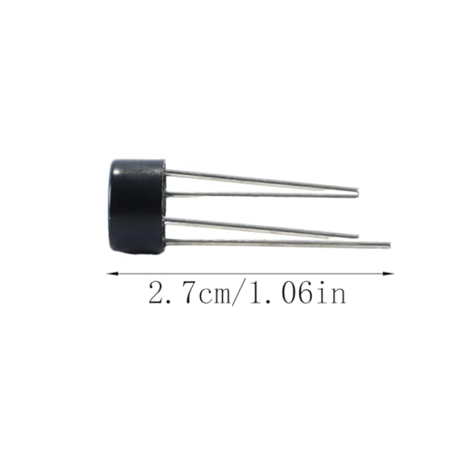 Alide 50 Stück Brückengleichrichterdiode 2W10 2A 1000V Vollwelle Einphasig Silikon Elektronischer DIP 4Pin Gleichrichter für PCB-Stromversorgung