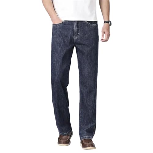 Men's Luxury Jeans Slim Fit Stretch Denim Pants Comfortable Soft Straight Classic Business Casual Trousers