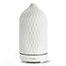 Diffusore di Oli Essenziali, Diffusore di Aromi con Custodia in Ceramica da 120 ml con Umidificatore a Ultrasuoni a Luce LED Calda per Yoga Home Office Spa