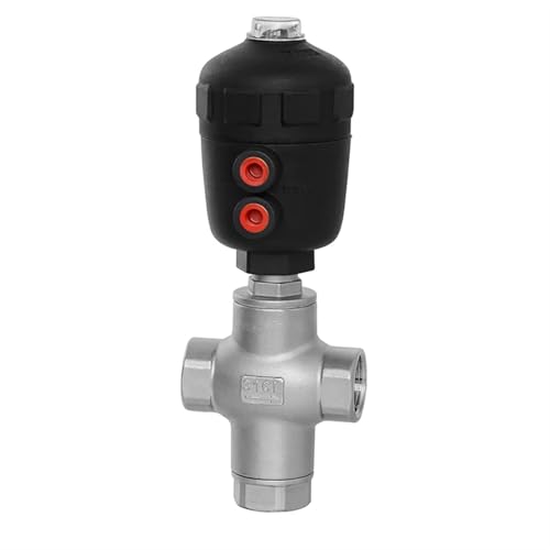 Vanne à siège incliné pneumatique DN20 en acier inoxydable - 6