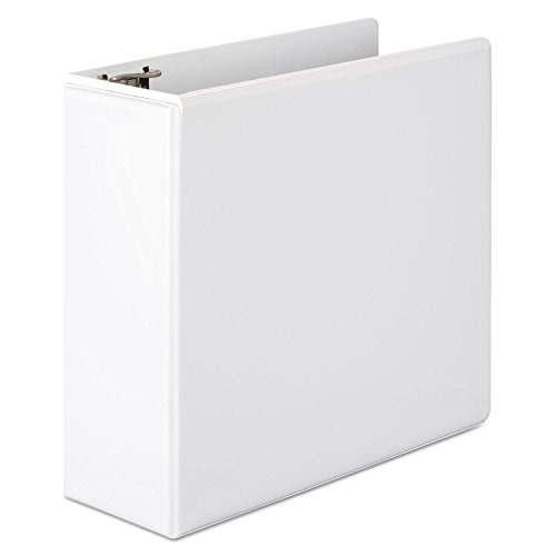 Wilson Jones 4 Inch 3 Ring Binder, Basic D-Ring View Binder, White (W386-54WA)