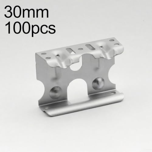 Abrazaderas de guía para panel solar de 30-40mm | 100 clips de drenaje de aluminio 3