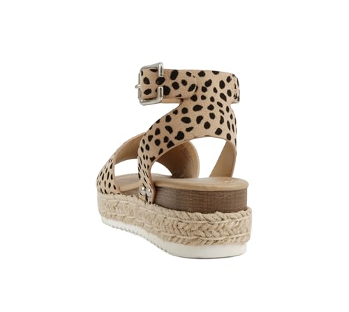 Soda Little Kids/Children/Girls Topic-IIS Espadrille Flatform Wedge Open Toe Sandals3