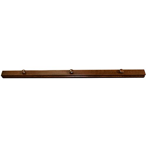 Image of RRD Quilt Hanger for Wall for Display (48 inch) Amish Made Wooden Quilt Rack Wall Mount - Rustic Tapestry Quilt Wall Hangers (Maple Wood, Coffee Stain, 48 inch Long)
