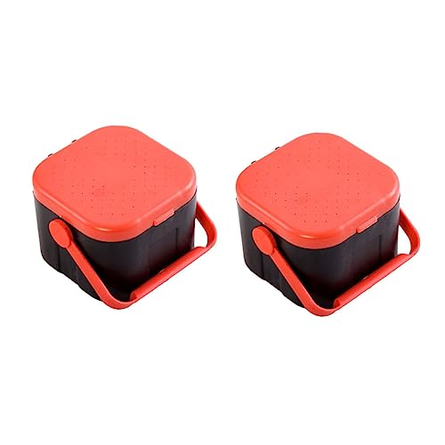 Milisten Boîte De Rangement Hermétique Pour Vers De Terre 10X10X7.50Cm Conteneur Portable...