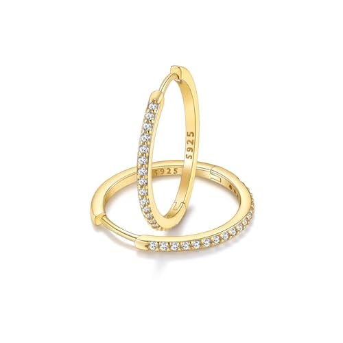 FaithHeart Sterling Silver Hoop Earrings for Women, Hypoallergenic Huggie Hoop Earrings Lightweight Small Cartilage Earrings Hoop Earring Dainty Every