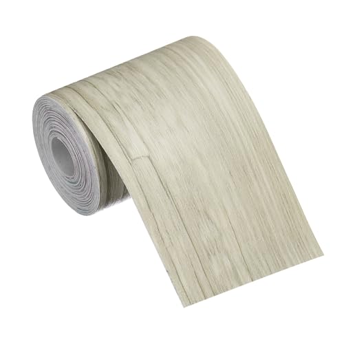 Image of MECCANIXITY Wood Grain Repair Tape, 2 Inch x 16 Feet Self Adhesive Wood Grain Tape Multi-Purpose Wallpaper Border Trim for Furniture Floors Windows Doors Tables Home, Brown