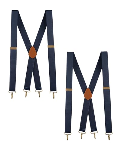 Buyless Fashion 2 Pack Suspenders for Men - 48