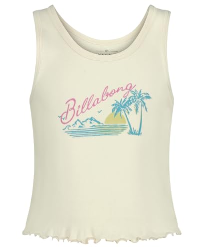 Image of Billabong Girls' Scoop Neck Sleeveless Graphic Tank Top, Soft Cotton, Casual & Comfortable Fit
