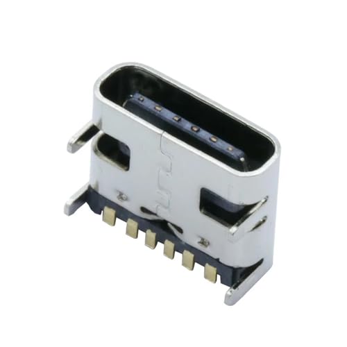 Conector USB Tipo C SMT de 6 pines ideal para placas de circuito impreso en proyectos DIY 3
