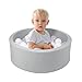 WINTECY Small Memory Foam Ball Pit for Kids, Soft Ball Pool Round Ball Pit for Toddlers Play(Balls are NOT Included)