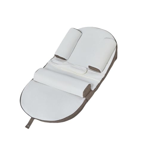 JICOMUSベビーベッド 添い寝ベッド ベビーベッド クッションスロープ 介護ベッド ベッドインベッド 赤ちゃんの脊椎保護 折りたたみベッド 0-30°高さ調節可能 ポータブルベビーベッド 軽量 新生児用嘔吐防止 出産祝い (カーキ)