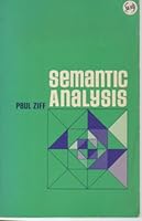 Semantic Analysis 0801490510 Book Cover