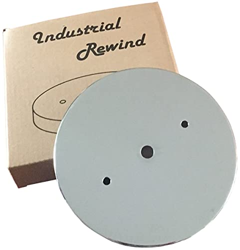 Industrial Rewind Slightly Oversized Ceiling Canopy Kit, Deep Single Hole Canopy (with mounting Holes) for Pendant Lighting (Chrome)
