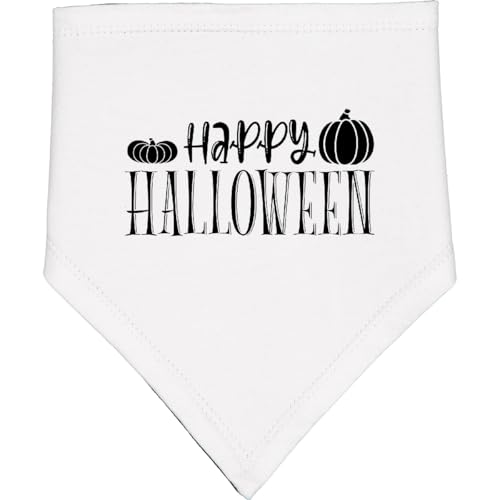 inktastic Happy Halloween, Pumpkins, Trick or Treat, Boo, Baby Bandana Bib