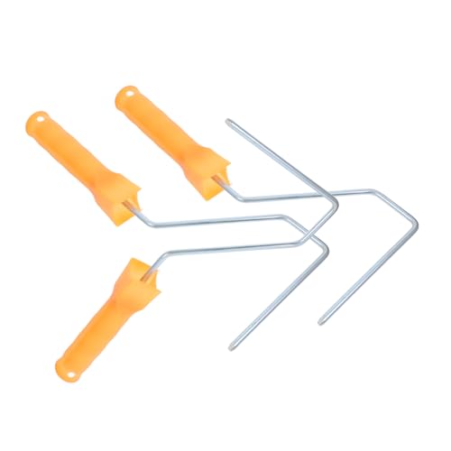 Mipcase 3pcs Sturdy Paint Roller Holder Non-Slip Roller Brush Frame Handle House Painting Tool Drywall Accessory DIY Paint Holder