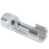 JEUCLEL 10mm 3/8' Drive Diesel Injector Fuel Line Socket Wrench, Flare Nut Socket for Fastener on Bent Pipes, Wired Temperature Sensors, EGT Sensor, Thermo Switches, ABS Tubes, Strut Nut