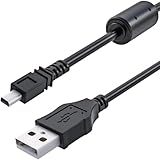 Mini câble de synchronisation de données USB 8 broches compatible avec Sony Cyber shot W80 W90 W100, Pentax K50 K30, Fujifilm FinePix F10 F30 Z1 Z3, Panasonic Lumix TZ40 TZ70, UC E6 Lead