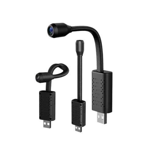 2MP Full HD Flexible USB WiFi Camera 1080P Smart Mini Home Security Cam with 140° Wide Angle Lens | Real-Time Motion Sensor Alerts & Live Streaming | Connect with V380 Pro App (Flexible Camera)