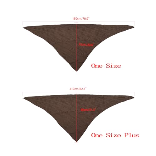 Women Winter Warm Scarf Medieval Vintage Knitted Cosy Wrap Shawl Warm Ladies Sweater Triangular Scarves Cape4