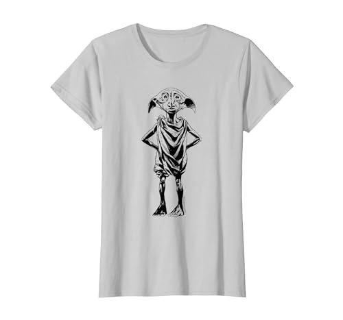 Harry Potter Dobby T-Shirt, Women, Silver Grey, Large