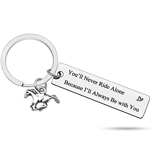 Heigebi Horse Memorial Gifts Horse Memorial Keyring Gift For Horse Lovers Keyring Loss of Horse Bereavement Gifts Remembrance Gifts Horse Memory Keepsake Compete Equitation Horse Inspirational Gift