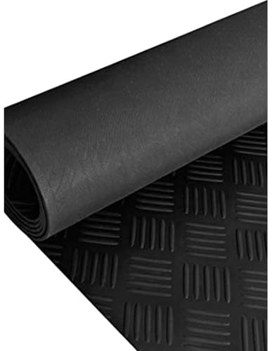 JARDIN202 - Estera Antideslizante Suelo Caucho Goma 3mm - Cuadro de Rayas | 2x1 Metros -