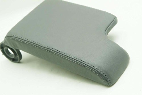 DSV Fits 1999-2004 BMW E46 Gray Synthetic Leather Console Lid Armrest Cover (Vinyl Part Only)