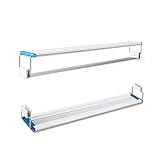 2. Luz súper brillante: esta luz de acuario es una luz LED, que es súper brillante y hace que su acuario esté más limpio.