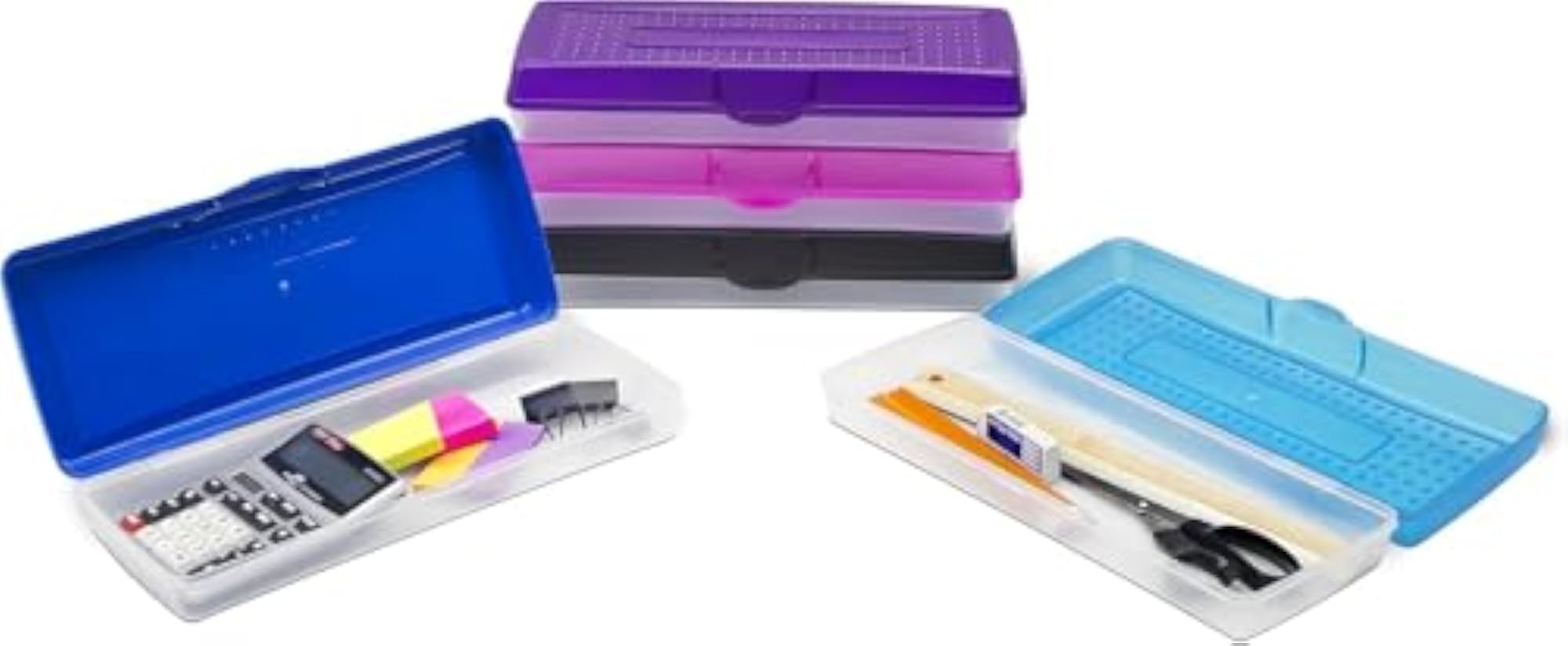 Stretch Pencil Box, Assorted Colors, Case of 12