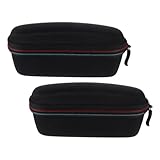 Healeved 2 Stück EVA Hartschalen-etuis für Ohrthermometer Stoßfestes Schutzetui Kompakte Tragetasche für Digitale Stirn Ohrthermometer für Reisen und Sicheren Schutz