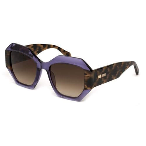 Just Cavalli Sjc100v Lunettes de Soleil, Shiny Transp. Violet, 53/20/140 Femme