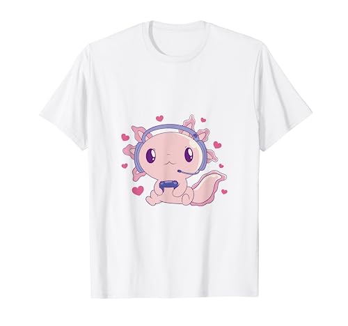 Gamesalotl - Divertido Axolotl Gaming Lindo Camiseta