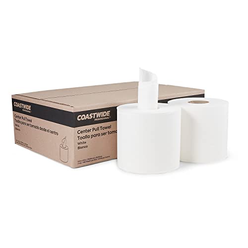 Coastwide Professional Tear-A-Square Paper Towels, 6 Triple Rolls = 18 Regular Rolls, 3 Sheet Sizes (Quarter, Half, Full), Strength for All Messes, Cleanups, and Meal Prep
