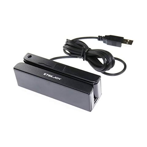 ETEKJOY USB 3-Track Magnetic Stripe Card Reader POS Credit Card Reader Swiper MagStripe Swipe Card Reader ET-MSR90 Cover