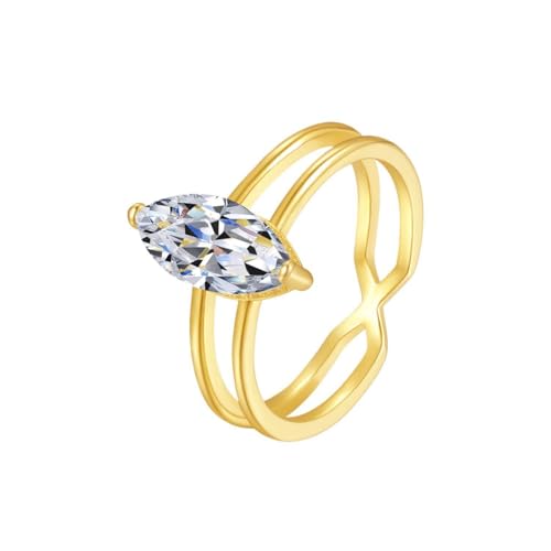 Bague moissanite 2 carats marquise, alliance argent 925 et faux diamant pour femme