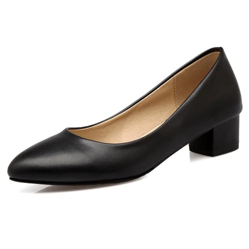Chaussures de mariée élégantes à bout pointu talon bloc slip on