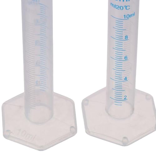 Cilindro de medición de 10 ml con base hexagonal de alta calidad y precisión 7