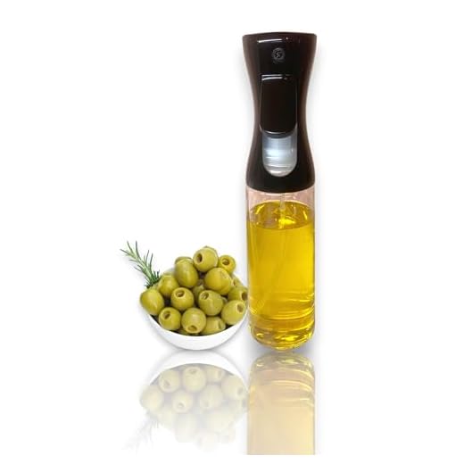 Genérico Spray Pulverizador de Aceite para cocinar, 300ML, Pulverizador Spray de Aceite para Freidoras de Aire, Aceitera transparente y rellenable,(Negro 1PC).
