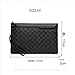 Men's Clutch Wrist Hand Grip Bag High-end Business Men's Fashion Printed Pu Large Capacity Commuter Leisure Handbag Advanced Sense (Medium)