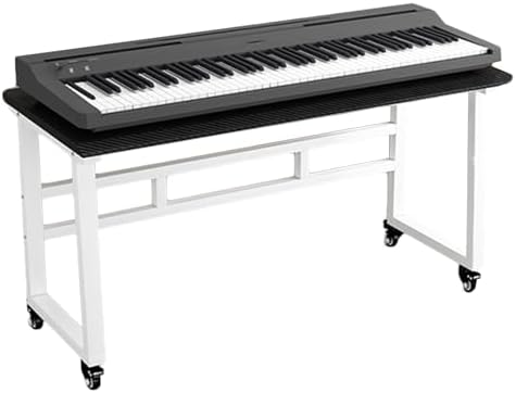 Heavy Duty Keyboard Stand with Universal Wheel Bracket for Easy Mobility - Professional Electric Piano H Brace for Adult/Youth Musicians