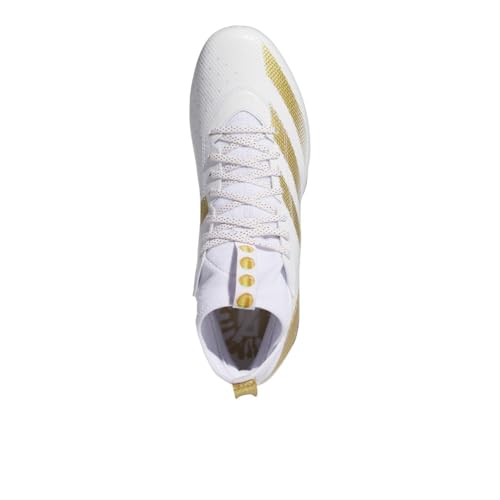 Image of adidas Mens Adizero Impact Football Sneakers Shoes - White - Size 11.5 M