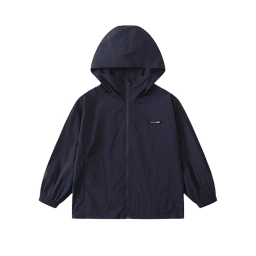 Kids Sun Protection Jacket UPF 50+ Zip-Up Hoodie lightweight Jackets for Boys or Girls 3-14 Years
