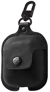 Twelve South AirSnap | Leather Protective Case/Cover with Loss Prevention Clip for AirPods