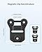 BOBLOV Body Camera Magnet Mount, 6pcs Magnets Style, Universal Magnetic Suction Back Clips, Compatible with All Police Cameras, Fixed on Clothes to Prevent Law Enforcement Camera from Moving(One Pair)