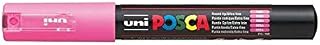 Posca PC-1M Pink Colour Extra Fine Paint Marker Pens 1mm Bullet Tip Nib Writes On Any Surface Glass Stone Wood Metal Fabric Plastic (Pack Of 1)